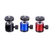 360 Degree Rotation 1/4" Swivel Mini Ball Head Screw Tripod Mount for Canon Nikon Sony DSLR Camera Camcorder LED Light Bracket Screw Parts388(Red) view 2