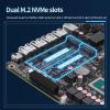 12th/13th Generation Core 8505 NAS/i5-12450H motherboard/4x2.5G/6 SATA3.0/6x M.2 NVMe/Dual SFF-8643 (i5-12450H+SFP 8643 4M.2-NVMe) view 3