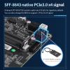 12th/13th Generation Core 8505 NAS/i5-12450H motherboard/4x2.5G/6 SATA3.0/6x M.2 NVMe/Dual SFF-8643 (i5-12450H+SFP 8643 4M.2-NVMe) view 4