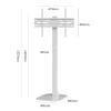 tv Wall Mount,Wall Mount tv Bracket, Universal TV Floor Stand, Floor TV Stabd for 32-75 Inch TVs, Height Adjustable Wire Management TV Mount, Space Saving, Perfect for Corner & Bed view 2