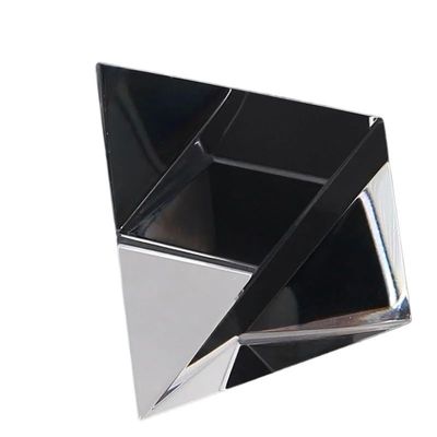 1pc Prism Optical Glass Crystal Pyramid Height 40mm Rectangular Pyramid Polyhedral Popularization of Science Studying Home Students