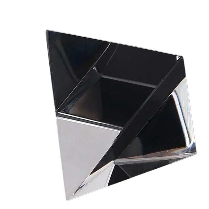 1pc Prism Optical Glass Crystal Pyramid Height 40mm Rectangular Pyramid Polyhedral Popularization of Science Studying Home Students