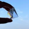 1pc Prism Optical Glass Crystal Pyramid Height 40mm Rectangular Pyramid Polyhedral Popularization of Science Studying Home Students view 4