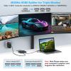 JCYMELE USB C to 3 HDMI Adapter 4K60Hz HDMI Splitter Extended Display 3 Monitors MST HUB USBC Splitter 1 in 3 Out with 100W PD Charging, Compatible with Laptop,PC,USB-C Graphics Card view 4