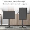 0-90 Horizontal and Vertical Sn Rotation TV Mount - Mobile TV Cart On Wheels,Portable Floor TV Stand Holds,Mobile TV Stand,for 32-65 Inch LED Flat Sn,Up to 100kg view 3