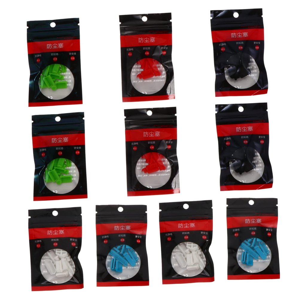 LALAFINA 160Pcs Dust Plugs Port Stoppers for Protects Charging Ports from Moisture Dust for Tech Lovers
