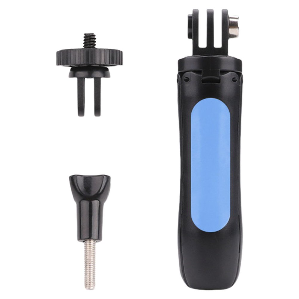 WEISUYUUS Compact Lightweight Small Tripod for Action Cameras Stable 360 Degree Rotation Mounting Aluminum Alloy Selfie Stick