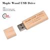 16GB 100Pcs Custom USB 2.0 Flash Drive with Exquisite Linen Bag, Personalized Wood USB Stick Bulk, Customized Thumb Drive, Engraving/Printing Your LOGO & Text for Graduation/Photography/Company Events view 2