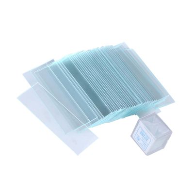Zerodeko Blank Microscope Slides and Cover Glass Pre Cleaned Microscope Slides with Square Glass Coverslips for Optical Microscopes and Educational Purposes