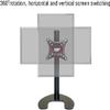 Table Top TV Stand,Full Motion TV Stand Mount with U-Shaped Metal Base Design,15tilt Angle Adjustment,Tabletop TV Base Fits LCD Flat Sn and Curved TVs TV Mount TV Stand,A view 3