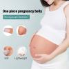 YUYTE Silicone Fake Pregnant Belly Bump, Artificial Baby Bump Adjustable Lightweight Soft for Parties Performances, Training (antique Brass) view 2