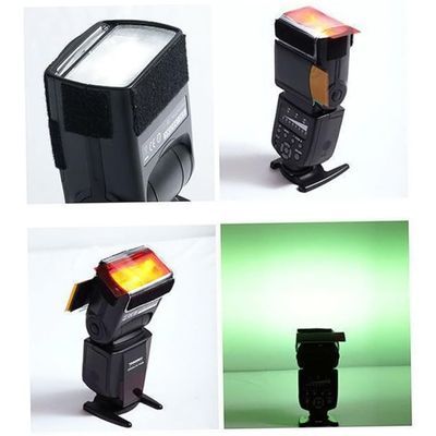 VILLCASE Colors Flash Gel Filter Kit Lightweight Color Temperature Gels for Camera Strobe Flash Durable Filter Cards for Light Control and Creative Photography