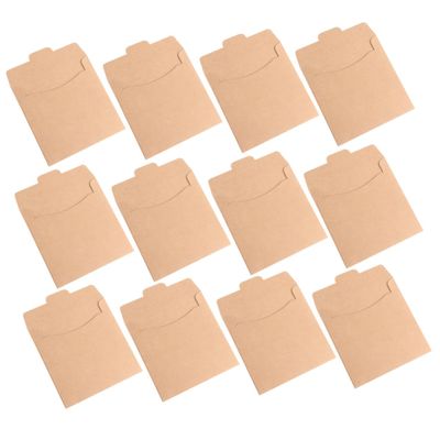 IMIKEYA 30Pcs Kraft Paper Cd Dvd Sleeves Storage Envelopes for Media Simple Convenient Design for Transfer