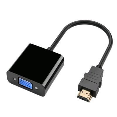 bodateng HD 1080P HDMI-Compatible to Adapter Digital Analog HDMI-Compatible Male to Famale Cable Converter for PC Tablet(Black)