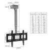 Electric Ceiling TV Lift - TV Wall Mount - Adjustable TV Mount Bracket - Motorized Riser Mount with Remote Control,Motorized Ceiling Mount,90 Flip Up,Fits 26-70 Inch LED Scre,One view 2