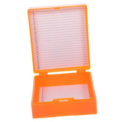 JECOMPRIS Microscope Slide Storage Box Place Slide Tray Microscope Slide Container for Laboratory School and Personal Use Color Easy to Organize and Access