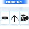 Metal Mini Tripod, Low Profile Tripod Stand with Extra Large Opening Area, Star Link with Pipe Adapter, 360 Degree Adjustment & Extended Stability Base Balls Head view 3