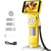ariarly Handheld Digital Microscope for Kids Adults 2.8 Inch IPS Screen Rechargeable Portable Digital Magnifying Glass with 8 LED Lights view 1