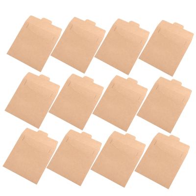 Cabilock 30Pcs Kraft Paper CD Dvd Sleeves Cardboard Envelopes for Easy Storage and Client File Transfer