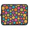 Colorful Polka Dot Laptop Sleeve, Fun Tech Accessory for Students, Gift for Birthdays, Modern Office Style, Everyday Use view 1