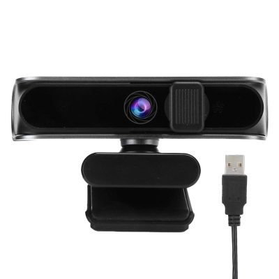 5MP 1080P Webcam with 80 Wide Angle Lens, CMOS Sensor, and Auto Low Light Correction for Online Teaching, Business Meetings, and Live Streaming on Multiple Platforms