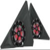 SSV Works 8" Front Kick Panel Pods+Black Rockville Speakers 4 Polaris Slingshot view 1
