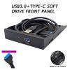 KEIYANA USB3.0+TypeC Floppy Drive Panel Save Space Keep Computer Neat Suitable for Desktops and Built PCs Efficient File Transfer view 3