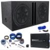 (2) Kicker 52CVR124 CVR12 COMPVR 12" Subwoofers+Mono Amplifier+Vented Box CVR124 view 1