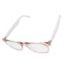 VBESTLIFE Ai Translation Smart Glasses with Bluetooth for Men Women, 144 Languages Translation Glasses for Travel Meeting Trade Business (Pink and White Frame) view 1