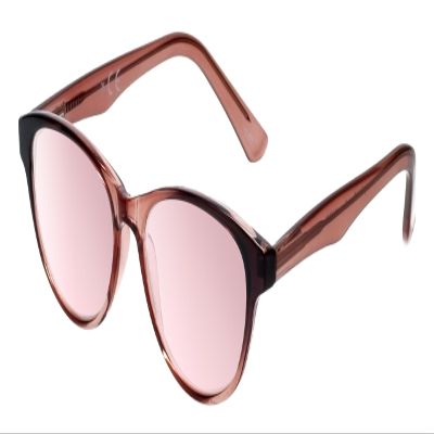 Medspex Corinne McCormack Polly Color Therapy Reading Glasses +1.00 Pink Black Fade/FL-41 Rose Womens Fluorescent Light Sensitivity Chromotherapy Chakra Healing
