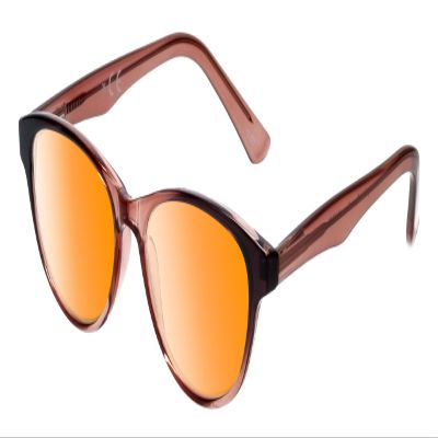 Medspex Corinne McCormack Polly Color Therapy Reading Glasses +1.75 Pink Black Fade/Light Orange Womens Fluorescent Light Sensitivity Chromotherapy Chakra Healing