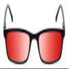 Medspex M Readers 105 Color Therapy Reading Glasses +7.00 Black/Deep Red Unisex Fluorescent Light Sensitivity Chromotherapy Chakra Healing view 3