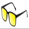 Medspex M Readers 105 Color Therapy Reading Glasses +3.50 Black/Gold Yellow Unisex Fluorescent Light Sensitivity Chromotherapy Chakra Healing view 1