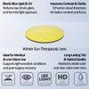 Medspex M Readers 105 Color Therapy Reading Glasses +3.50 Black/Gold Yellow Unisex Fluorescent Light Sensitivity Chromotherapy Chakra Healing view 2