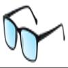 Medspex M Readers 105 Color Therapy Reading Glasses +3.75 Black/Baby Blue Unisex Fluorescent Light Sensitivity Chromotherapy Chakra Healing view 1