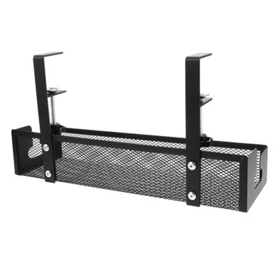 DIYEAH Under Desk Cable Management Tray Cord Organizer Bracket for Neat Wire Storage Large for Home Office Tidy Up Your Space with Metal Cable