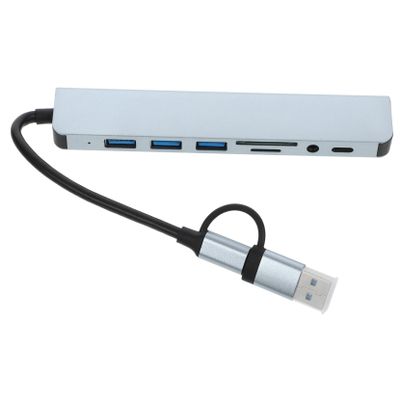 ELAYARD Type C USB Hub Adapter Multi Port USB Splitter for Laptop Fast Data Transfer Compact and Portable Design Compatible with Type C Devices