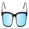 Medspex M Readers 105 Color Therapy Reading Glasses +1.00 Black/Baby Blue Unisex Fluorescent Light Sensitivity Chromotherapy Chakra Healing view 3
