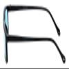 Medspex M Readers 105 Color Therapy Reading Glasses +1.00 Black/Baby Blue Unisex Fluorescent Light Sensitivity Chromotherapy Chakra Healing view 4