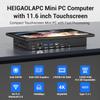11.6 Inch Industrial Embedded Panel PC Mini Desktop PC Win 11 N5095, Mini Tablet with Touchscreen, 8GB RAM, 128GB eMMC, Dual 4K Screen Display HDMI2.0 & Type-C3.1, Dual RS232, WiFi5, BT5.0, Lan RJ-45 view 2