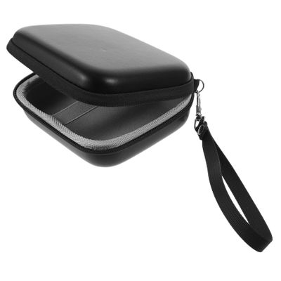 NUOBESTY Portable Outdoor Earphone Organizer USB Cable Storage Pouch Durable PU Accessories Bag with Smooth Zipper for Headphones Charging Cables Memory Cards Black