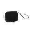 NUOBESTY Portable Outdoor Earphone Organizer USB Cable Storage Pouch Durable PU Accessories Bag with Smooth Zipper for Headphones Charging Cables Memory Cards Black view 4