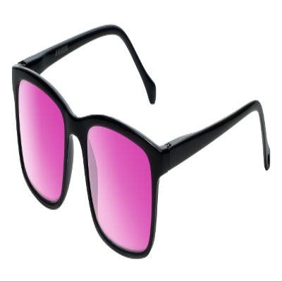 Medspex M Readers 105 Color Therapy Reading Glasses +1.75 Black/Passion Purple Unisex Fluorescent Light Sensitivity Chromotherapy Chakra Healing