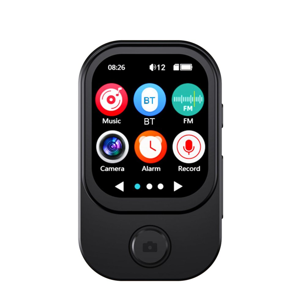 Yoidesu MP3 MP4 Player, 2 inch Touch Screen Portable Music Player with 240 * 296 Resolution Screen, Built in Camera, HiFi Sound Video Recorder, E Book, Various Applications (Black)