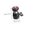 HONMEET Swivel Head Tripod Spherical Head for Portable Camera Accessories Durable Metal Design for Fill Light and Photography Use view 2