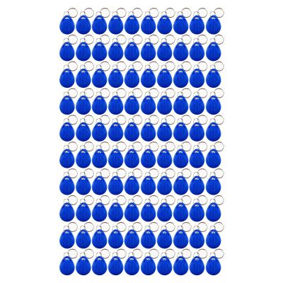 100PCS 125 KHZ RFID Key Fob, Proximity ID Card Token Tag Door Lock Key Fobs TK4100 Chip Access Card for Door Access Control