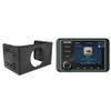 Kicker 46KMC5 Weather-Resistant Gauge-Style Media Center with Bluetooth & SPXDDASH Double-Din Dash Kit Bundle view 1