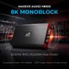 Massive Audio H8000 | 8,000W RMS 1-Ohm Monoblock HClass D SPL Amp, Extreme Bass Power, Dual Power Inputs, Professional Car Audio - Hippo Series Amplifier view 2