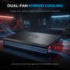 Massive Audio H8000 | 8,000W RMS 1-Ohm Monoblock HClass D SPL Amp, Extreme Bass Power, Dual Power Inputs, Professional Car Audio - Hippo Series Amplifier view 3