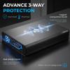 Massive Audio H8000 | 8,000W RMS 1-Ohm Monoblock HClass D SPL Amp, Extreme Bass Power, Dual Power Inputs, Professional Car Audio - Hippo Series Amplifier view 4